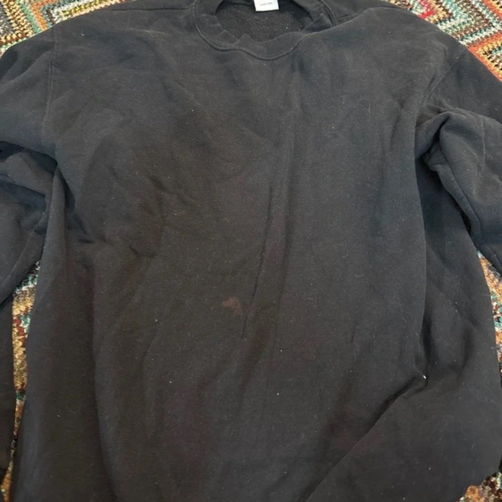 Hanes Men's Black Crewneck Sweatshirt